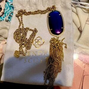 Kendra Scott Iridescent Raine Tassel Necklace